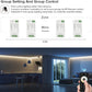 BTF-LIGHTING RF 2.4GHz Wireless Remote RC02RFB &4PCS C02RF Tuya Controller Kit 4 Zone Group Control PWM CCT(+ CW WW) 3pin 5050SMD FCOB COB Dual White LED Strip DC5V DC12V DC24V