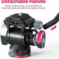 Video Fluid Head for Camera Tripod - ULANZI U-190 Mini Pan Tilt Head Small Panoramic Ball Head with Arca Swiss Quick Release Plate Lightweight Filming Equipment for Compact Camera Load up to 6.6lb/3kg
