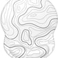 ITNRSIIET Ergonomic Mouse Pad with Gel Wrist Support Small Wrist Rest Smooth Surface Non-Slip PU Base Comfortable Office Supplies Pain Relief, 8.7 x 7.2 inches, Topographic Contour White