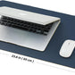 Cork Desk Mat - Small Dual-Sided Desk Pad for Office and Home - Desk Organization and Accessories - Ideal for Large Mouse Pad and Small Desk Mats on Top of Desks(Dark Blue,23.6"x 13.8")