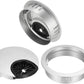 uxcell Cable Hole Cover, 2Inch/50mm Zinc Alloy Desk Wire Cord Cable Grommets Hole Cover for Office PC Desk Cable Cord Organizer, 4Pcs Silver Tone