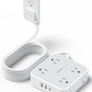 TESSAN Surge Protector Power Strip 15 Ft Cord, 8 Widely Spaced Outlets, 3 USB Charger(1 USB C Port), Ultra Thin Flat Plug Extension Cord 15 Feet, 900J Surge Protection for Home, Dorm Room Essentials