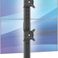 AX WABER Dual Monitor Stand Vertical Stack Screen Free-Standing Desk Mount Arm Riser Fits Two 13 to 34 Inch Computer Monitors with Swivel,Tilt, Height Adjustable,VESA Stand 100x100mm, 75x75mm AX05TB02