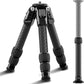 SIRUI Mini Carbon Fiber Tripod with Extendable Center Column, Max Height 26", Supports 33lbs - Ultra-Light 1.7lbs for Desk & Travel, New Anti-Corrosion Carbon Fiber(AM-223S+SL-100S)