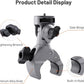PGYTECH CapLock Super Clamp Mount, Aluminum Alloy Bracket for Insta360 Ace Pro2/X5/X4/X3, Crab Heavy Duty Clamp with 1/4" Screw for Gopro 13/12/11/Osmo Action 5 Pro/4/3/Pocket Action Camera