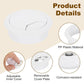 uxcell 8 Pcs 50mm (1.97 Inch) Desk Grommet, Plastic Cable Hole Cover, Wire Cord Cable Organizer for Home Office Computer Desk Cabinet, White