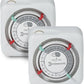 Intermatic TN111K 15-Amp Indoor Timer - Versatile 24-Hour Control - Easy Manual Override and Single 2-Prong Design (2 Pack)
