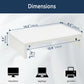 TEAMIX Monitor Stand Riser-3 Packs,Wood 3 Tiers Adjustable Monitor Stand Dual Monitor Riser for 2 Monitors/Laptop/PC Computer Stand for Desk (White, 3 PCS)