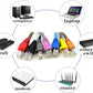 Accessbuy 100 Pack RJ45 CAT6 CAT6E CAT5 CAT5E Ethernet Network Cable Strain Relief Boots Cable Connector Plug Cover Mixed Color for Laptop