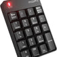 MOFII Bluetooth 5.1 Number Pad Wireless Numeric Keypad Silent 19 Keys USB Keypads, Portable Financial Accounting Numpad 10 Key for Laptop/Notebook/Surface Pro/PC - Black