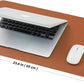 Cork Desk Mat - Small Dual-Sided Desk Pad for Office and Home - Desk Organization and Accessories - Ideal for Large Mouse Pad and Small Desk Mats on Top of Desks(Brown,23.6"x 13.8")
