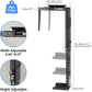 Suptek Adjustable Under Desk and Wall PC Mount,3.74 to 8.26 inch Wide Computer Case CPU Hanger Holder 360 Degree Rotatable Under-Desk PC Hanging Stand Holder Mount (ZJJ001)