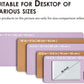 Cork Desk Mat - Dual-Sided Desk Pad for Office and Home - Desk Organization and Accessories - Ideal for Large Mouse Pad and Desk Mats on Top of Desks(Purple,27.6"x 13.8")