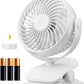 Shinebella AA Battery Powered Clip on Fan with 4-Speed, 5’’ Small Desk Fan with Aroma Function, USB Powered, 360°Rotation, Ultra Quiet, for Golf Cart, Stroller, Bedroom,Car(Batteries Not Included)