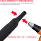 Braided Sleeving Heat Shrinkable Fabric 2:1 Ratio- Abrasion Protection Flexibility Wiring Harness Cable Sheath (3/8" ID, 16ft)