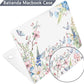 Batianda Premium Case for New MacBook Air 15 inch 2025 M4 2024 2023 with M3 M2 Chip, Designed Protective Plastic Hardshell & Keyboard Cover & Screen Protector, Butterfly and Flower
