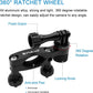 PULUZ Bike Motorcycle Handlebar Mount, 360 Degree Rotation Aluminum Bicycle Moto Camera Mount for GoPro Hero 12 11 10 9 8 7 6 & DJI Osmo Action