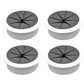 Desk Grommet 2" (50 mm), Desk Hole Cover for Cables White and Black, Cable Grommet ABS Plastic, Desk Hole Grommet for Office and Home Table Cable, Flexible Cable Cord Organizer-4 Pcs