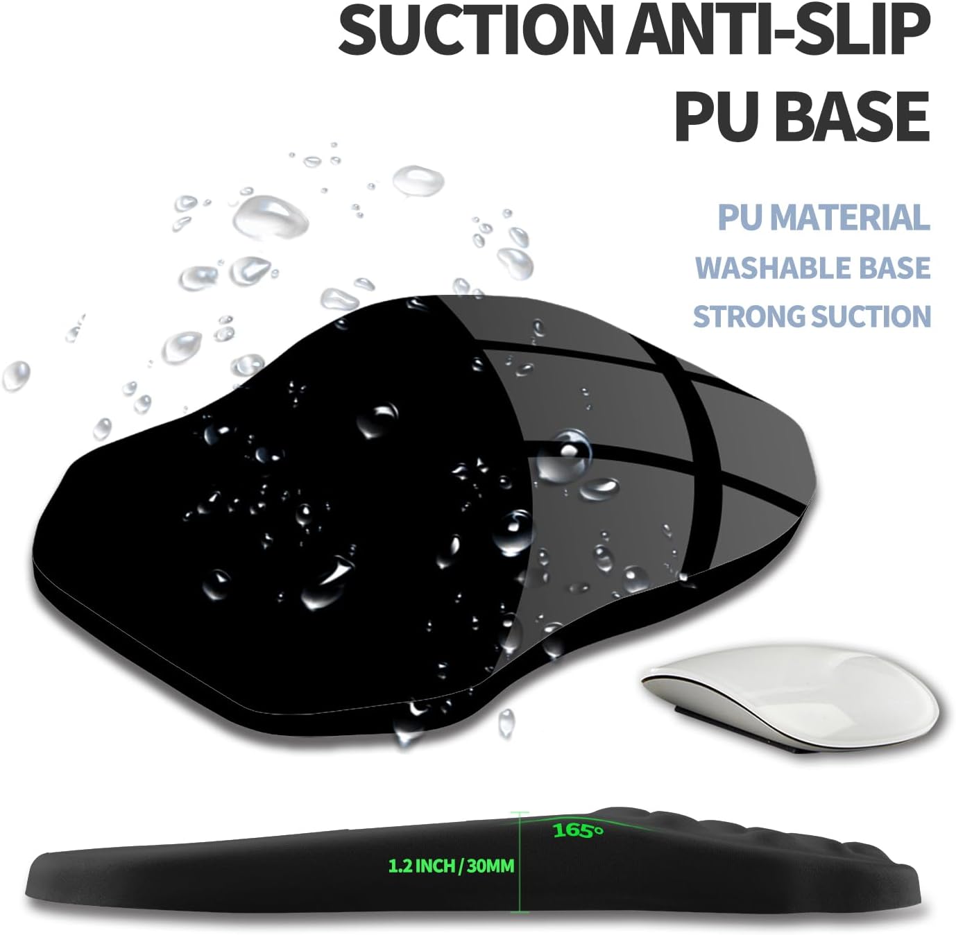 Ergonomic Raised Mouse Pad Wrist Support with Bilateral Slope Memory Foam Mousepad for Wrist Rest and Carpal Tunnel Pain Relief 11.8x7.9〃Inspirational Quotes