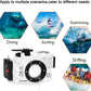 Seafrog WPC-TG6 Waterproof housing case Underwater Diving 195FT/60M Works for Olympus TG-6 Cameras White(Housing + Red Filter)