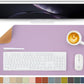 Cork Desk Mat - Dual-Sided Desk Pad for Office and Home - Desk Organization and Accessories - Ideal for Large Mouse Pad and Desk Mats on Top of Desks(Purple,27.6"x 13.8")