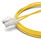 TRUECABLE Cat6 Component Rated Patch Cable, Unshielded (U/UTP), 10ft, Yellow, 28AWG Solid Copper, Snagless 10G High-Speed Ethernet Cable, PoE++ 4PPoE 100W, UL Listed, RoHS-3, 1 Pack