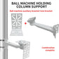 L-Shape Dome Camera Bracket, Wall Ceiling Mount for Security Dome Cameras, Wall Mount,Corner (Vertical Pole Bracket+Hoop 7.8 in )
