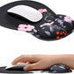EooCoo Ergonomic Mouse Pad with Gel Wrist Rest Support Middle Concave Design, Relieve Wrist Pain Mousepad, Non-Slip Base for Laptop, Computer, Office Desk Accessories, Carpal Tunnel Syndrome