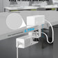 Dual Layer Desk Clamp Power Strip, Desktop Edge Mount Surge Protector with 4 USB Ports(2 USB-C) & 15 AC Outlets, Ultra Thin Flat Plug & 10FT Power Cord for Office Home(ETL Listed)