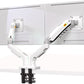 NB North Bayou Dual Monitor Desk Mount Stand Full Motion Swivel Computer Monitor Arm for Two Screens 17-27 Inch with 4.4~19.8lbs Load Capacity for Each Display F160-W