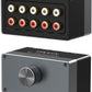 Cubilux AS-R4 4-Channel RCA Audio Selector, Bidirectional 4-Way Stereo RCA Aux Switcher, 1-Input to 4-Output / 4-Input to 1-Output