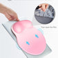 Ergonomic Mouse Pad Wrist Support, Comfortable Mouse Pad Wrist Rest, Relieve Wrist Pain Gel Mouse pad, Non-Slip Rubber Base Mousepad for Laptop, Computer(Gradient Baby Pink)