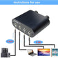 3.5mm Audio Switch with line Volume Controller, 3 in 1 Out 1/8" aux switcher Splitter selector Box, Mini Inline Headphone attenuator Volume Control knob -MC31