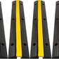 CXRCY Cable Protector Ramp 4 Pack of 1-Channel Rubber Hose Ramp, 22046Lbs Capacity Heavy Duty Speed Bumps Hose Cord Protector Ramps for Driveway&Outdoor/Wire/Hose/Pipe Hider