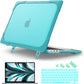 Batianda for New MacBook Air 13.6 inch Case 2025 M4 2024 2022 Release Model A3240 A2681(M2) A3113(M3), Heavy Duty Shockproof Protective Hard Shell with Fold Kickstand & Keyboard Cover, Light Blue