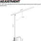 Honeywell LED Desk Lamp with USB Charging Ports - Sunturalux™ HWT-H01 Stepless Dimmable Eye Caring Table Lamp for College Dorm Home Office, Foldable Small Bedside Lamp for Bedroom with Base White