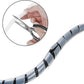 33FT XHF 5/16" Clear Spiral Cable Wrap 8mm(Wrapping Range:6mm-60mm) Cord for Computer Electrical Wire Organizer Sleeve Hose RoHS