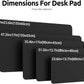 YSAGi Leather Desk Protector, Office Mat, Large Mouse Mat, Non-Slip PU Leather Blotter, Laptop Pad, Waterproof Writing Pad for Office and Home (Black, 47" x 17")