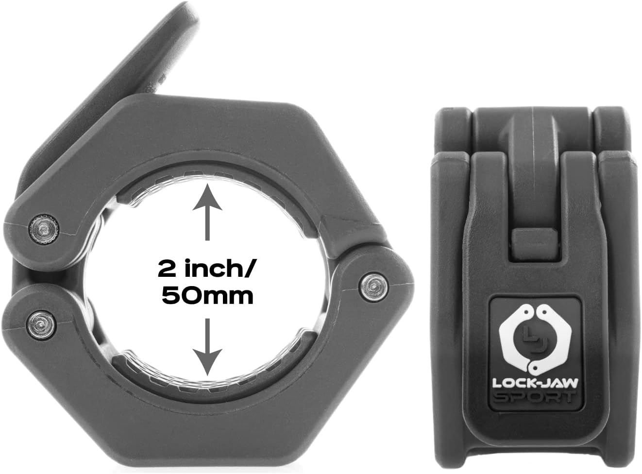 Lock-Jaw Sport Olympic Barbell Collar - Quick Release Barbell Clamp (Purple)