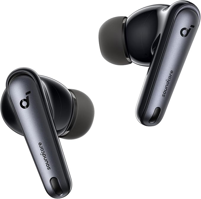 Soundcore by Anker Liberty 4 NC Wireless Earbuds, 98.5% Noise Reduction, Adaptive Noise Cancelling to Ears and Environment, Hi-Res Sound, 50H Battery, Wireless Charging, Bluetooth 5.3