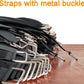 18 inch Extend Cable Strap and Adjustable Securing Strap with Buckle - 12 PCS Reusable Hook and Loop Fastening Nylon Cable Tie Wrap