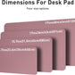 Aothia Leather Desk Pad Protector, Mouse Pad, Office Desk Mat, Non-Slip PU Leather Desk Blotter, Laptop Desk Pad, Waterproof Desk Writing Pad for Office and Home (48"x17", Dark Pink)