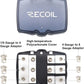 Recoil MFH13 3-Way Mini-ANL Fused Distribution Block, 3 X 0/2/4 Gauge in / 3 X 4/8 Gauge Out Fused Distribution Block with 60A, 80A, 100A Fuses, Solid Brass for Maximum Power Transfer