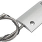 Magnetic Reed Switch Wired Surface Mount Normally Closed NC Contact Sensor Alarm Magnetic Door Switch with 2 Wires, Zinc Alloy Sliver, OC-60