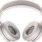 Bose QuietComfort Bluetooth Headphones, Wireless Headphones with Active Over Ear Noise Cancelling and Mic, Deep Bass, Up to 24 Hours of Playtime, White Smoke