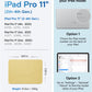 MOFT Dynamic Folio Case for iPad Pro 11-inch(2nd/3rd/4th Generation, 2020/2021/ 2022), Silm Magnetic Stand Case with 20+ Viewing Angles, Auto Wake/Sleep,Panna Cotta x Faded Jeans