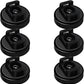 Magnet Zip Tie Mount Magnetic Zip Ties Mount 25LBS Strong Multipurpose Wire Cable Holder Mount Wire Clips Management for Home Office Marine Electrical Wiring (Black, 6 Piece)