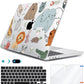 Compatible with 2025 2024-2022 MacBook Air 13 inch Case M4 A3240 M3 A3113 M2 A2681, Hard Shell&Keyboard Cover&Screen Film&Webcam Cover for New M4 Mac Air 13.6 inch with Touch ID, Cute Animal