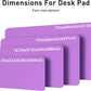 Aothia Leather Desk Pad Protector, Office Desk Mat, Large Mouse Pad, Non-Slip PU Leather Desk Blotter, Laptop Desk Pad, Waterproof Desk Writing Pad for Office and Home (48"x17", Iris Violet)