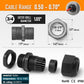 MGI SpeedWare 3/4" NPT Strain Relief Nylon Cord Grip Cable Glands, Black Plastic Grommet 100-Pack